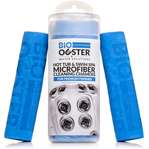 Bio Ouster Microfiber Cleaning Chamois For Acrylic Hot Tubs, Bathtubs And Whirl Pools – Includes Two Towels – 8oz.
