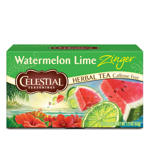 Celestial Seasonings Watermelon Lime Zinger Herbal Tea, 20 Ct Tea Bags
