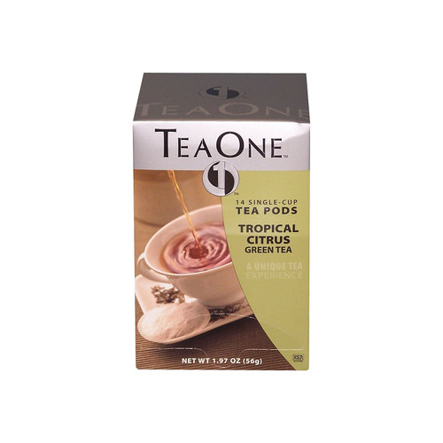 Javaone  Tropical Citrus Green Tea Pods 14/bx Jtc20706