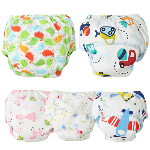 Mybeauty Baby Infant Reusable Washable Underpant Traning Pant Cotton Diapers Trousers 1 80(for 12kg Approx.)