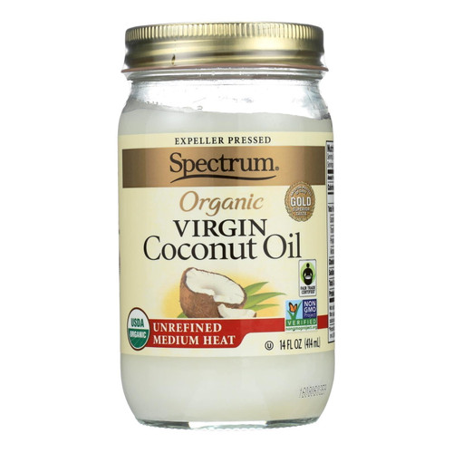 Hain Celestial Group Spectrum Organic Coconut Oil, 14 Oz