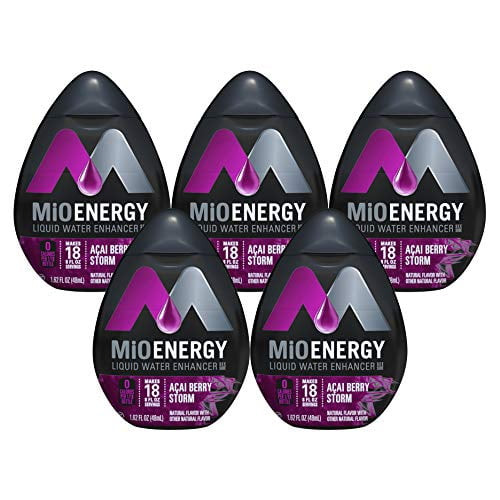 Mio Energy Liquid Water Enhancer, Acai Berry Storm, 1.62 Oz (5-pack)