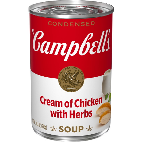 Campbell's condensed Cream Of Chicken With Herbs Soup, 10.5 Ounce Can