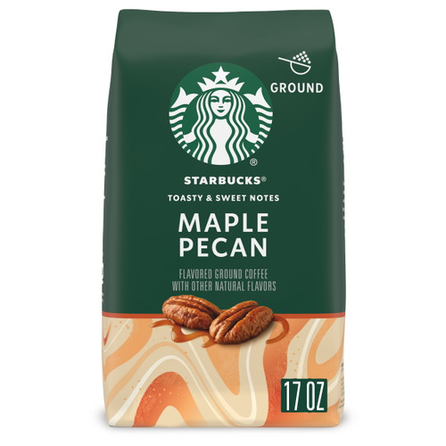 Starbucks Maple Pecan Flavored Coffee, Ground Coffee, Naturally Flavored, 17 Oz
