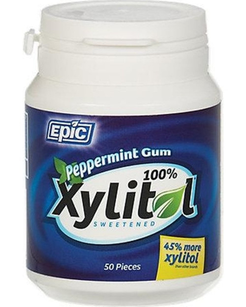 Epic Xylitol Peppermint Gum Jar 50 Pc