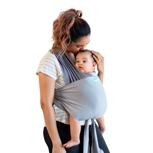 Moby Wrap Easy-wrap Baby Carrier In Smoked Pearl