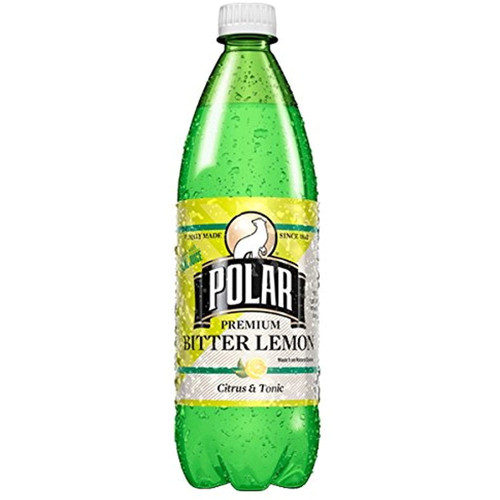 Polar Premium Bitter Lemon Citrus & Tonic Soda 1 L Plastic Bottles - Pack Of 12