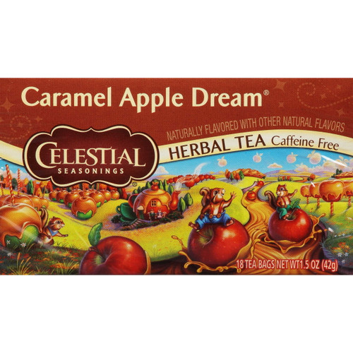 Celestial Seasonings Caffeine-free Caramel Apple Dream Herbal Tea Bags, 18 Count