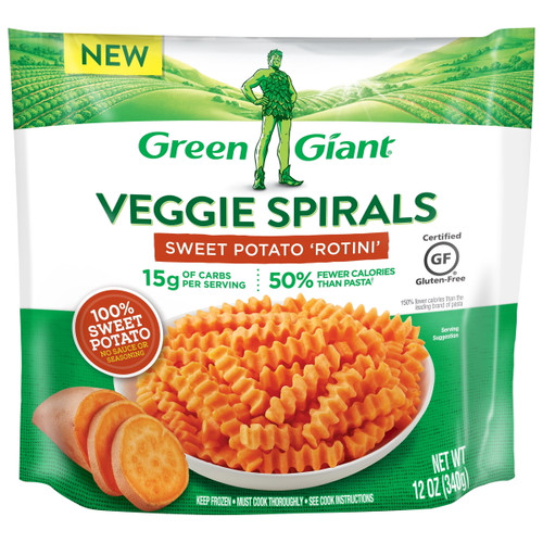 Green Giant Veggie Spirals Sweet Potato Rotini, Frozen, 12 Oz