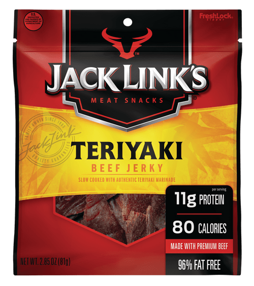 Jack Links Beef Jerky, Teriyaki, 2.85 Oz