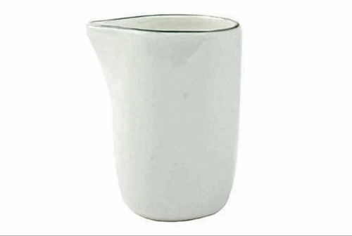 Set Of 2 Abbesses Ceramic Coffee Creamer Cup Blue Rim By Canvas