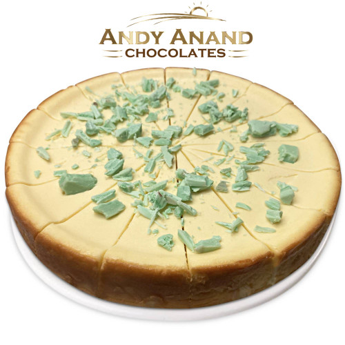 Andy Anand Chocolate Key Lime Cheesecake 9" Fresh Made Birthday Valentine Christmas Mothers Fathers Day Wedding 2 Lbs