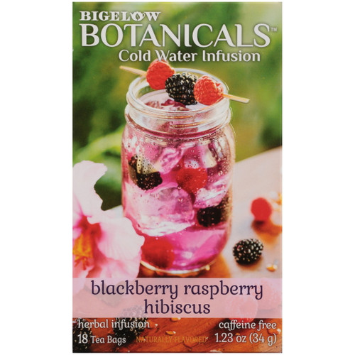 Bigelow Botanicals Cold Water Herbal Infusion, Blackberry Raspberry Hibiscus,teabags, 18ct
