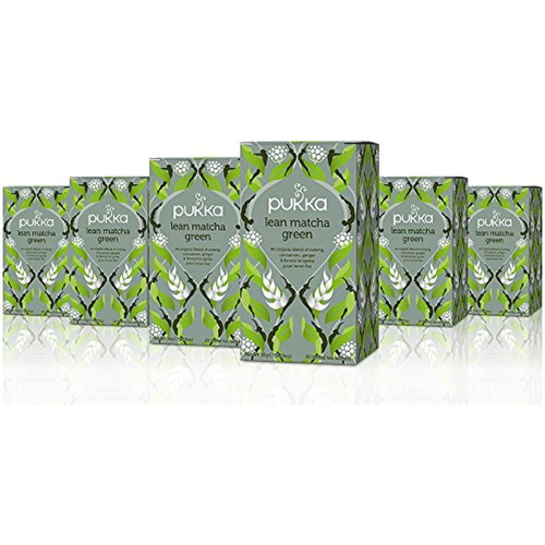 Pukka Organic Tea Lean Matcha Green, Organic Herbal Tea, 6 Count