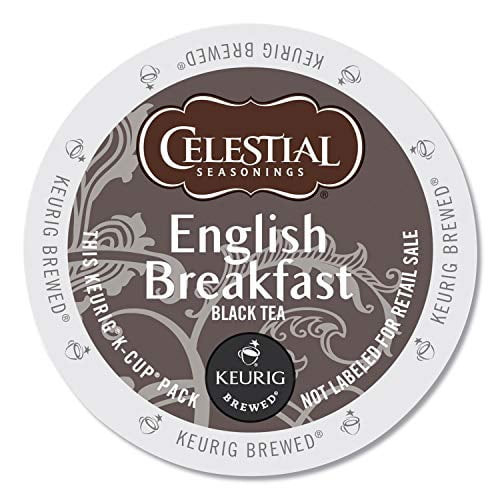 Celestial Seasonings English Breakfast Black Tea, Single-serve Keurig K-cup Pods, 24 Count
