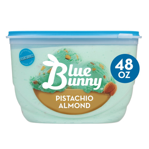 Blue Bunny Premium Pistachio Almond Frozen Dessert, 48 Fl Oz