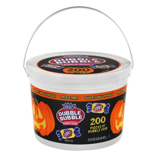 America's Original Bulk Halloween Dubble Bubble Gum, Tub Of 200