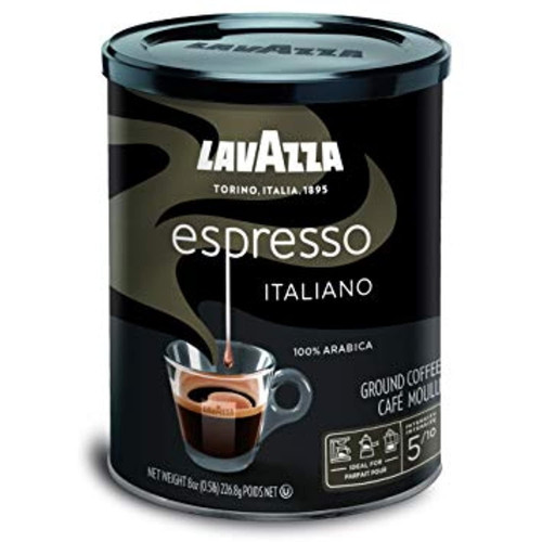 Lavazza Caffe Espresso Ground Coffee Blend, Medium Roast, 8-ounce Can