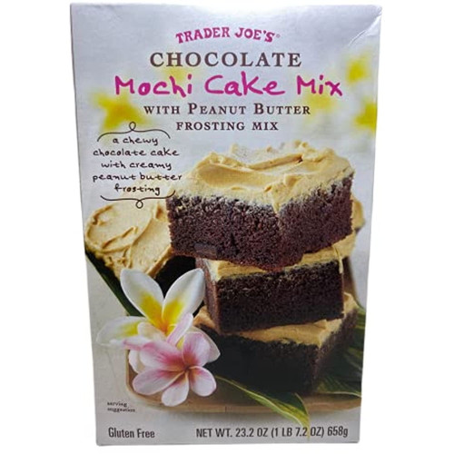 Tj Chocolate Mochi Cake Mix With Peanut Butter Frosting Mix Gluten Free (pack Of 1)