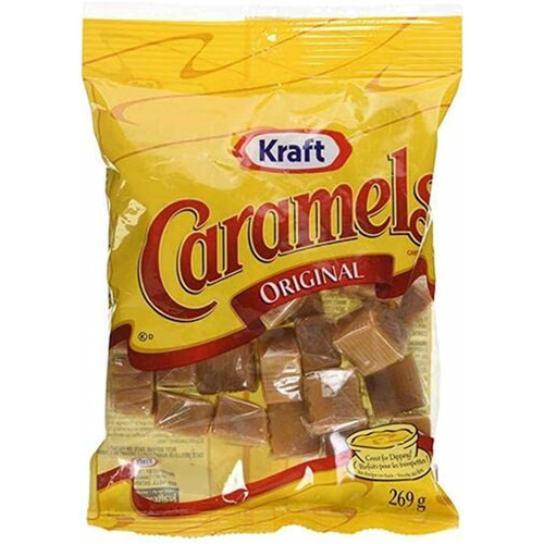 Kraft Original Caramels Chewy Candy 269g/9.5oz Bag (imported From Canada)