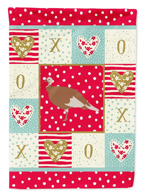Jersey Buff Turkey Hen Love Garden Flag