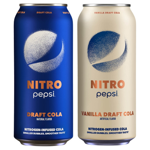 Nitro Pepsi Draft Cola, 2f Variety Pack, 13.65 Oz Cans, 12 Count