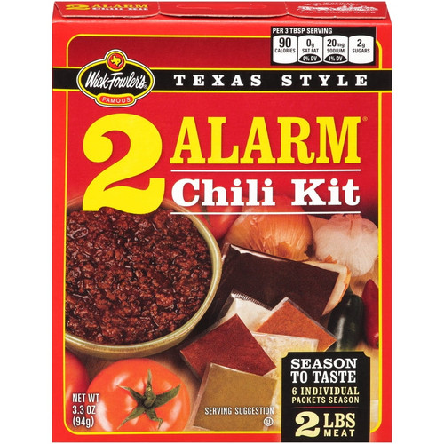 Wick Fowler's Texas Style 2 Alarm Chili Kit, 3.3 Oz