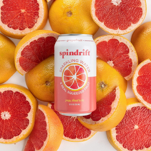 Spindrift Grapefruit Sparkling Water, 12 Fl. Oz. Cans (pack Of 8)