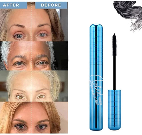 Mascara Waterproof For Older Women, Hypoallergenic Mascara, Mascara For Seniors Women With Thinning Lashes, Eyelash Extension Makeup Black Thick Lengthening Eye Lashes, Pro-age Eyelash Growth Serum
