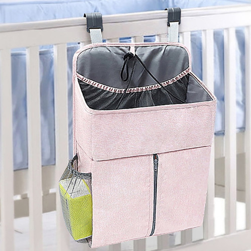 Vnanda Diaper Caddy Hanging Diaper Caddy Organizer, Hanging Nursery Nappy Organiser Diaper Holder Caddy Stacker For Baby Girl Boy Crib Changing Table Playard Wall Baby Shower Gifts