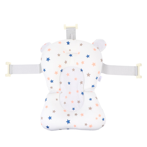 Hemoton Baby Bathtub Mat Newborn Anti-slip Floating Bathing Tub Seat Baby Bath Pillow