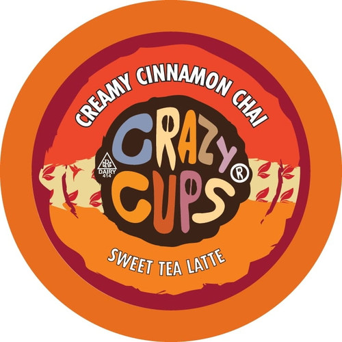 Crazy Cups Creamy Cinnamon Chai Tea Latte, 22 Count For Keurig K-cup Machine