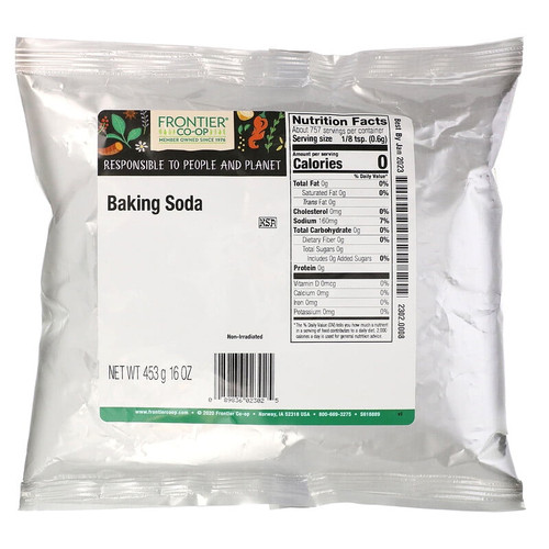 Frontier Natural Products Baking Soda 16 Oz Pack Of 4