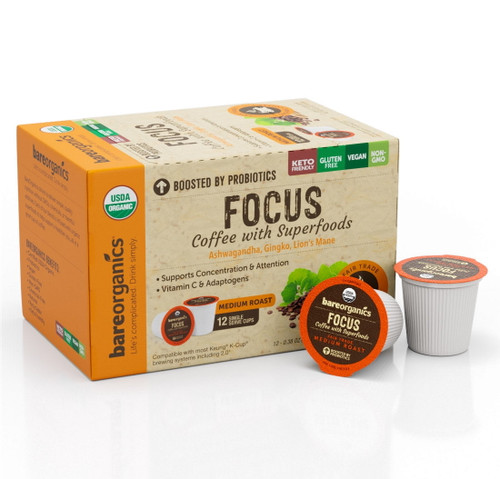 Bareorganics Coffee Focus 12pc 4.61 Oz