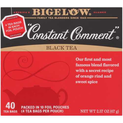 Bigelow Constant Comment, Black Tea Bags, 40 Count