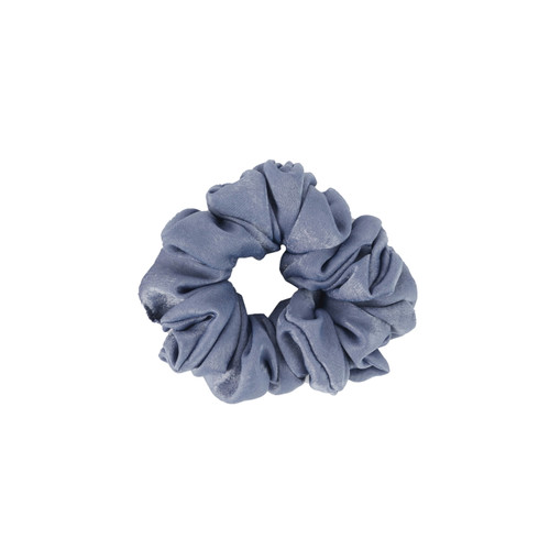 Hairitage Satin Scrunchie – Slate Blue, 1pc