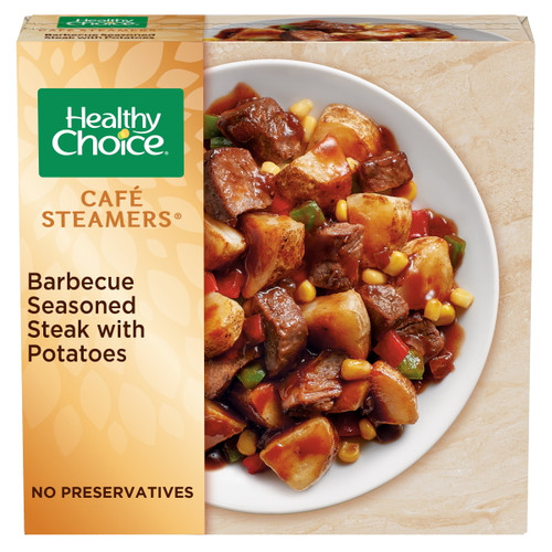 Healthy Choice Café Steamers Barbecue Steak Potatoes Frozen Meal, 9.5 Oz.