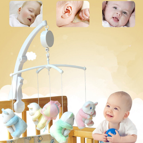 Spring Park Baby Crib Bed Hanging Bell Wind-up Rotating Music Box Kids Develop Toy Gift