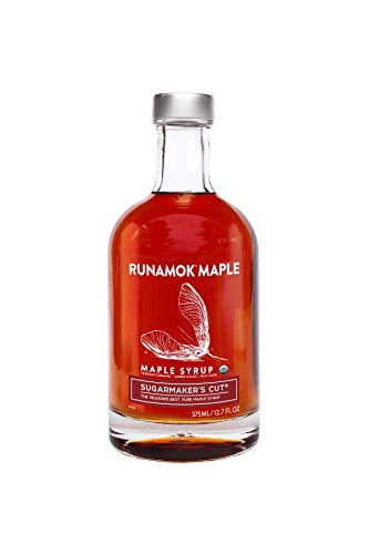 Runamok Maple Sugarmaker's Cut - Traditional Grade A Maple Syrup, Amber Color, Rich Taste | Real Maple Syrup & 100% Natural | Classic Breakfast & Pancakes Syrup | 12.68 Fl Oz (375ml)