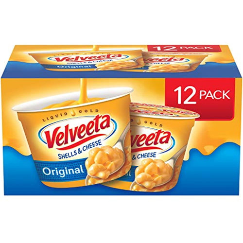 Velveeta Original Easy Mac Shells And Cheese (12 Microwaveable Cups)