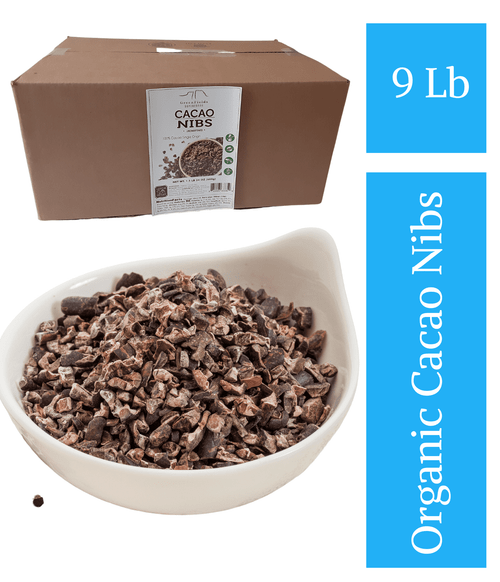 Greenfields Superfoods Organic Cacao Nibs Bulk 9 Lb, Wholesale Unsweetened, Vegan, Non Gmo, Gluten Free, Cacao