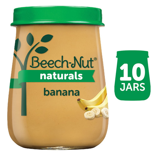 Beech-nut Naturals Non-gmo Stage 1 Baby Food, Banana, 4 Oz Jar, 10 Pack