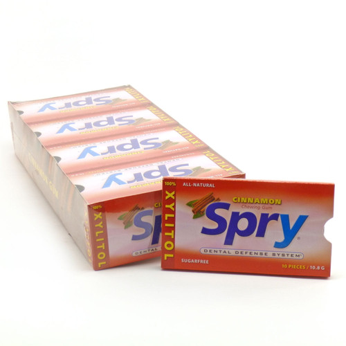 Xlear Spry Gum, Cinnamon, 10 Pcs, Pack Of 20