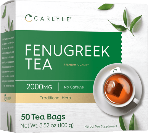 Fenugreek Seed Tea | 50 Tea Bags | No Caffeine | Vegetarian, Non-gmo & Gluten Free Herbal Tea | By Carlyle