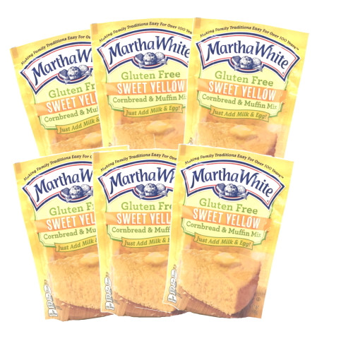 Martha White Gluten Free Cornbread Muffin Mix, 7 Ounce, 6 Pack