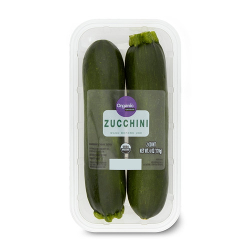 Fresh Organic Zucchini Squash, 2 Count
