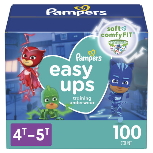 Pampers Easy Ups Training Underwear Boys, 4t-5t, 100 Ct
