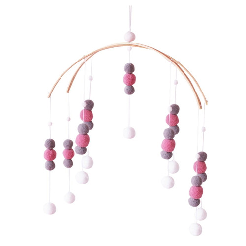 Buodes Party Decorations Wooden Ceiling Mobile Baby Crib Mobile For Boy And Girls Baby Bed Room Decor
