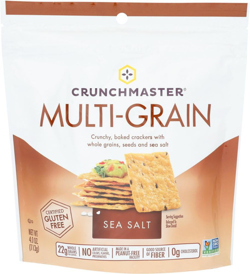 Crunchmaster Multigrain & Seasalt Cracker, 4.0 Oz (pack Of 12)