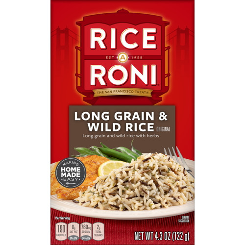 Rice-a-roni Long Grain & Wild Rice Mix, 4.3 Oz Box